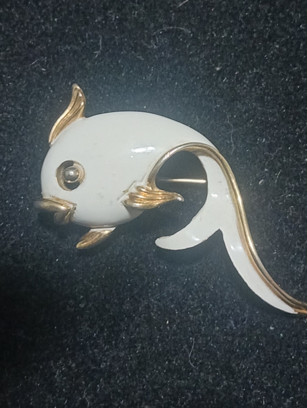 Vintage Monet Fish Brooch